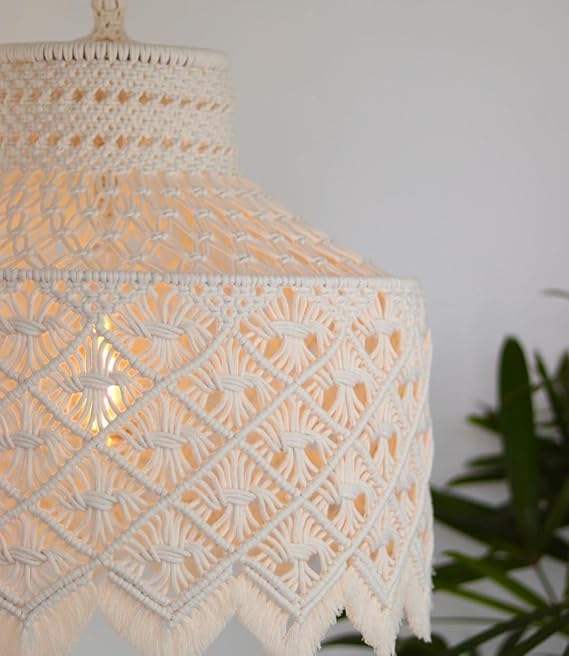 Luxurious Macrame Hanging Lamp For Home - Leechoo