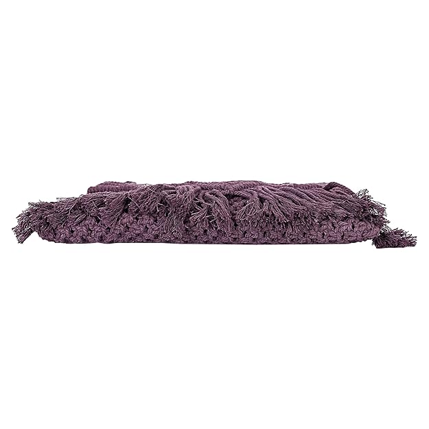 Purple Macrame Sling Bag For Women - Leechoo