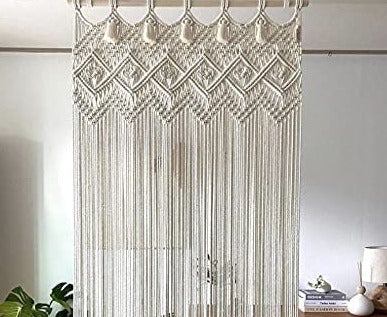 Beautiful Macrame Window Curtain 6.6 feet - Leechoo