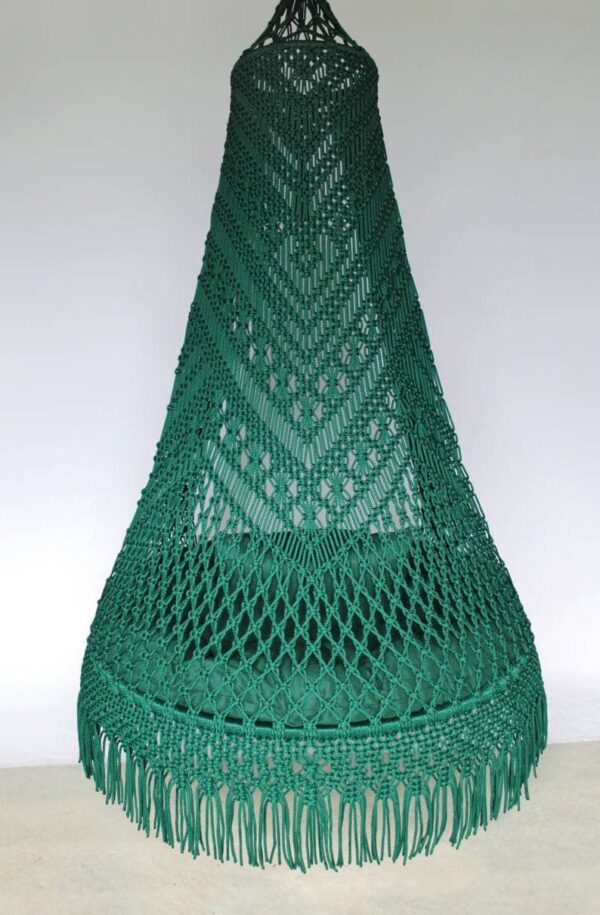 Green Macrame Swing For Adults And Kids - Leechoo