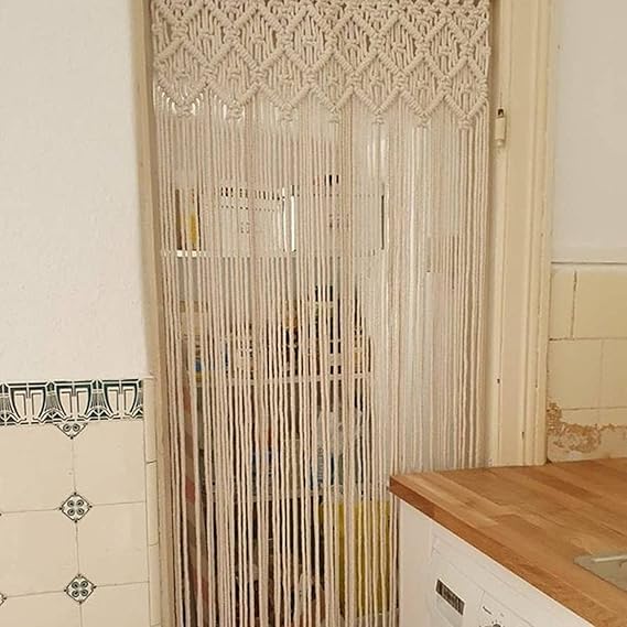 Beautiful Macrame Window Curtain For Home Decor - Leechoo