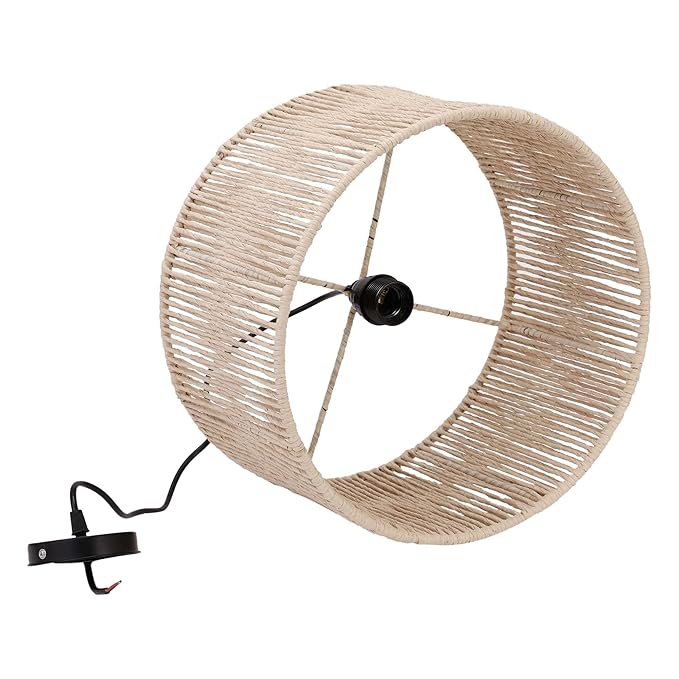 Stylish Macrame Hanging Lamp 7 inches - Leechoo