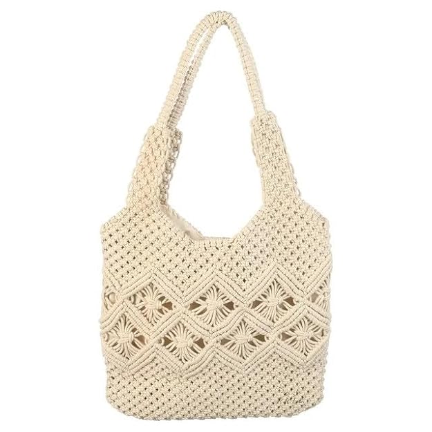 Stylish Handmade Macrame Tote Bag - Leechoo