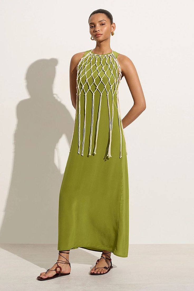 Stylish Macrame Beach Mesh Top - Leechoo