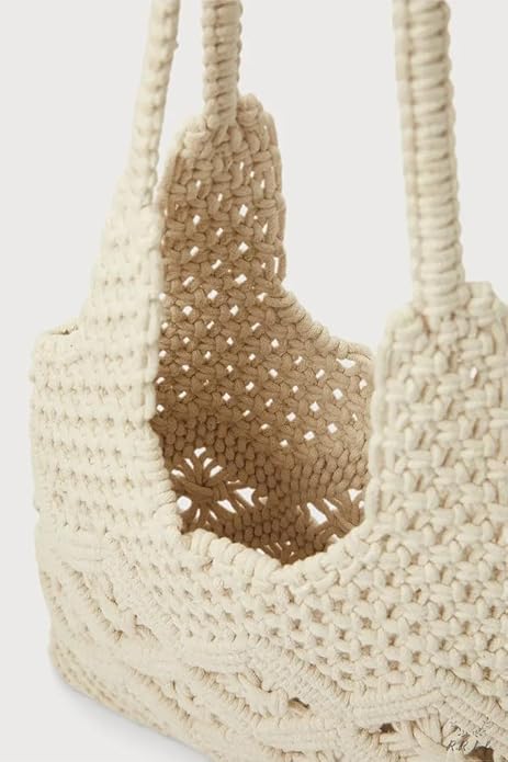 Stylish Handmade Macrame Tote Bag - Leechoo