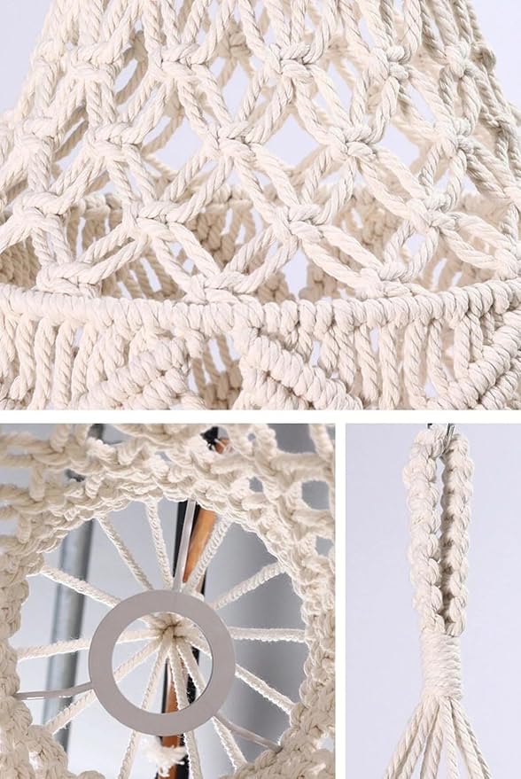 Boho Macrame Hanging Lamp For Home - Leechoo