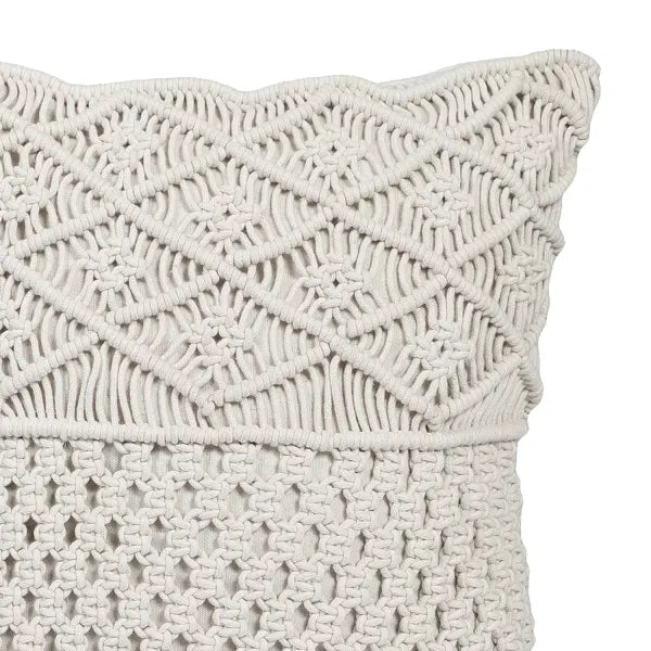 Macrame Cushion With Cover 16 x 16 inches By Leechoo - Leechoo