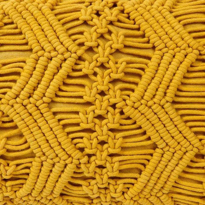 Beautiful Macrame Cushion Pillow 12 x 18 inches - Leechoo