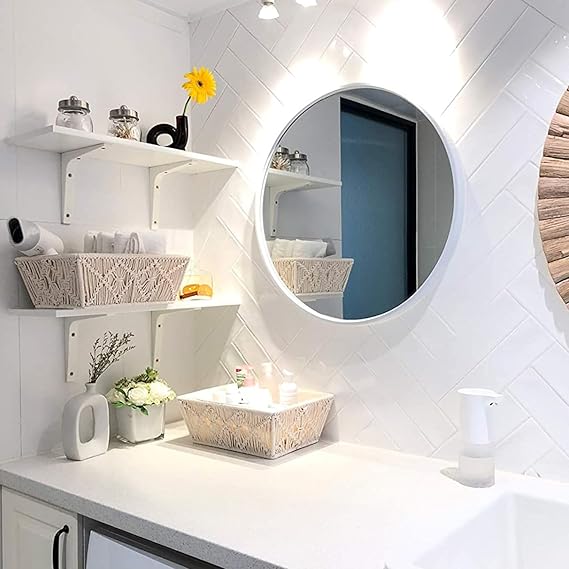 Macrame Storage Basket Organizer Set Of 2 - Leechoo