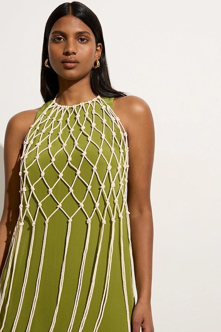 Stylish Macrame Beach Mesh Top - Leechoo