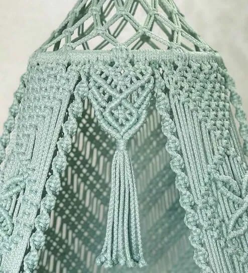 Sea Green Macrame Swing - Leechoo