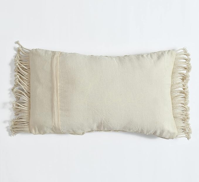 Beautiful Macrame Cushion Pillow 12 x 20 inches - Leechoo