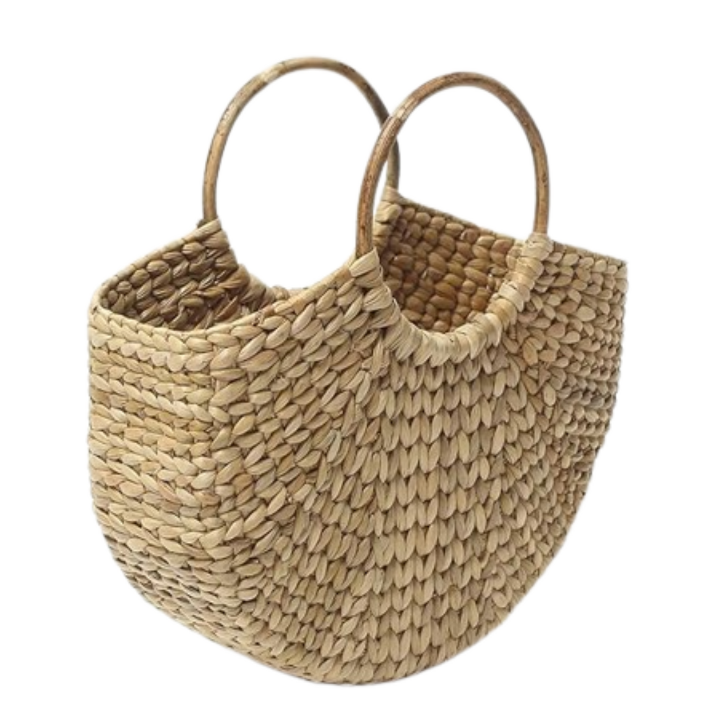 Beige Straw Tote Bag For Women - Leechoo