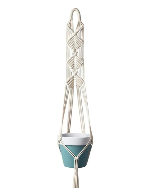 Macrame Hanging Planter Set Of 4 - Leechoo