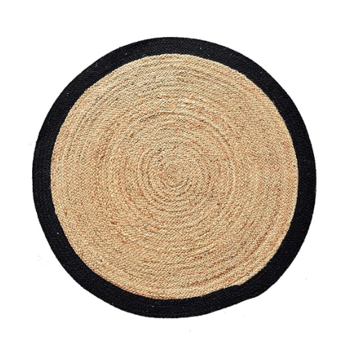 Handmade Jute Braided Round Rug - Leechoo