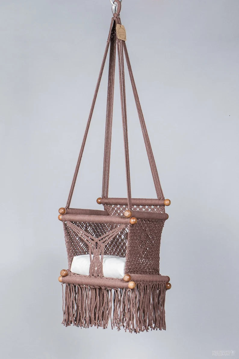 Macrame Swing Chair For Baby - Leechoo