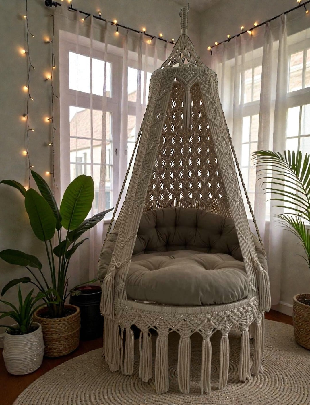 Leechoo macrame swing for adults in all sizes