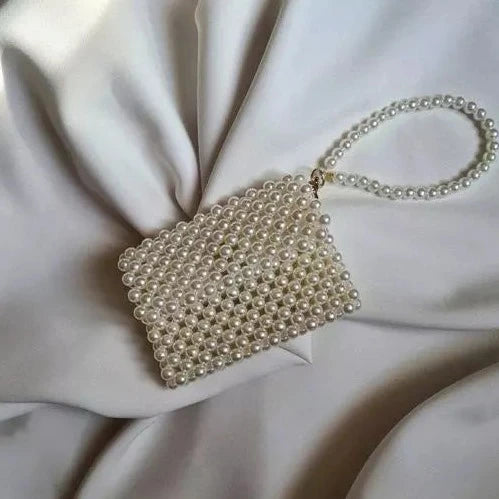 Pearl Beaded Handbag For Women