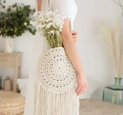 Beautiful Crochet Sling Bag Round Shape