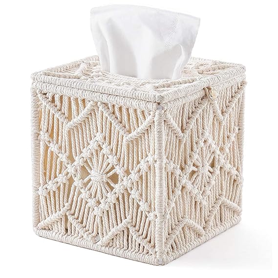 Macrame Paper Tissue Holder Home Decor