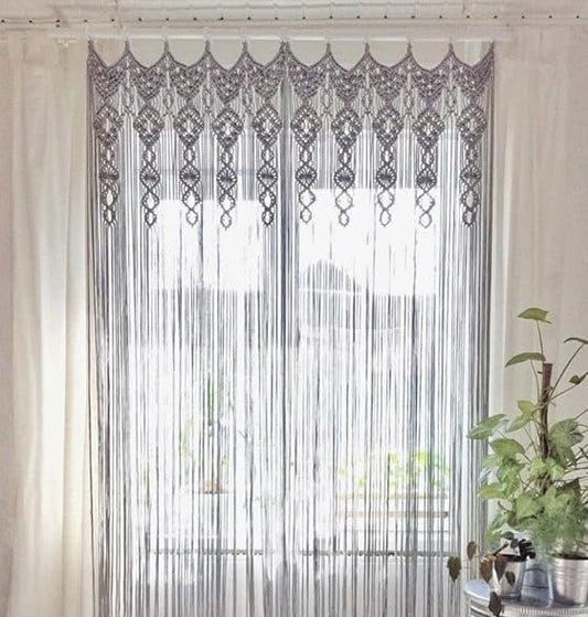 Handmade Macrame Curtains For Home 7 feet