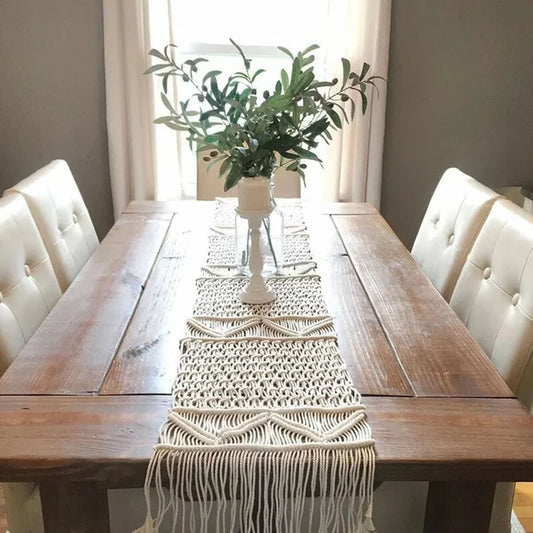 Handmade Macrame Table Runner For Dining Table