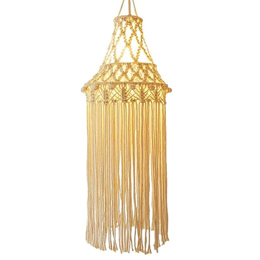 Macrame Hanging Lampshade For Home 30 inches