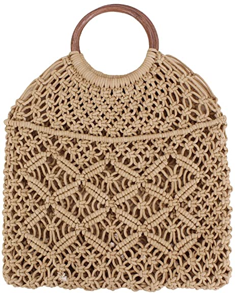 Boho Handmade Brown Macrame Bag