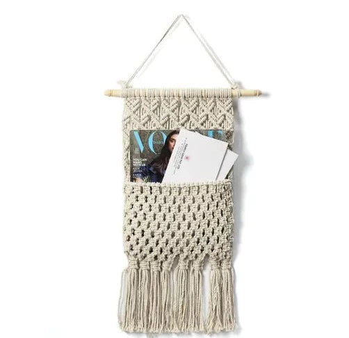 Hanging Macrame Storage Organizer