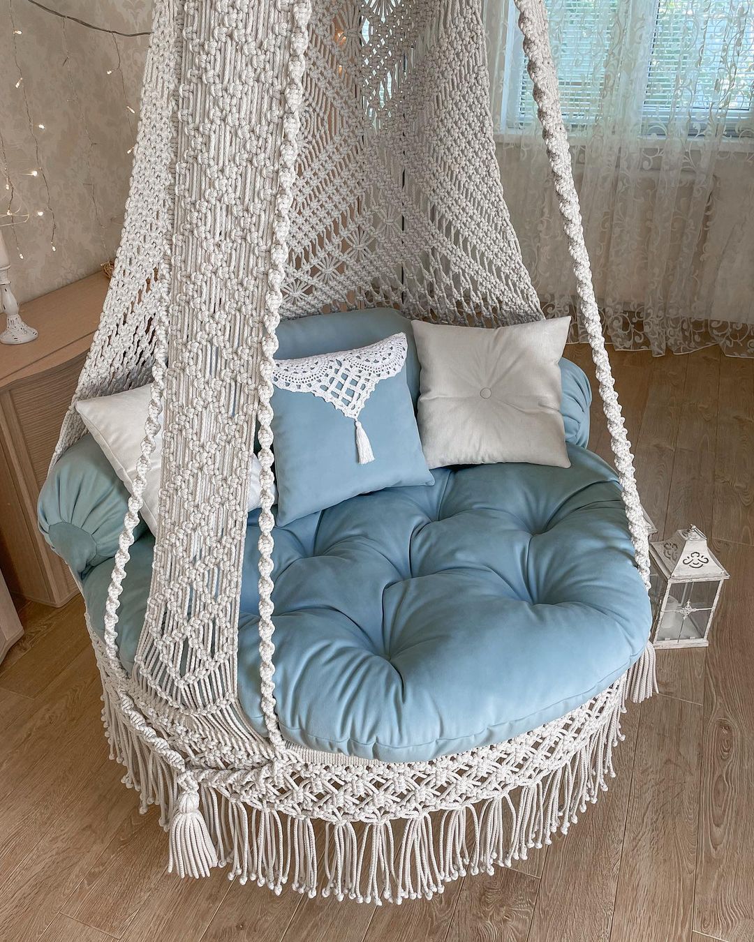 Macrame Hanging Swing Hammock Chair