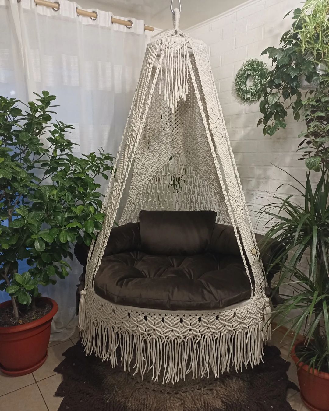 Beautiful Macrame Chair Swing Hammock