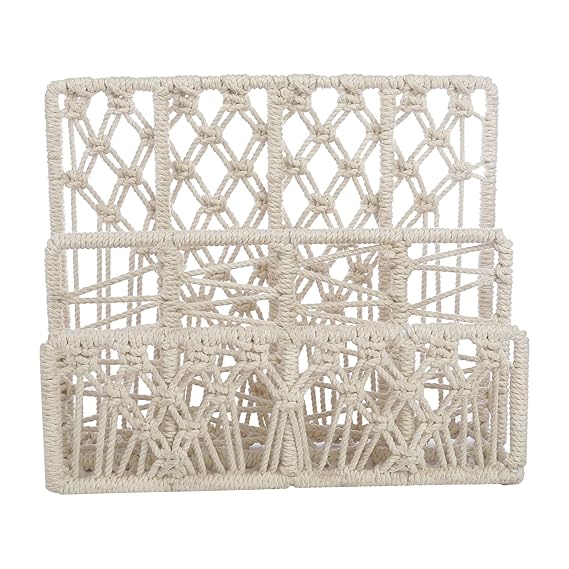 Macrame Magazine Storage Rack For Home