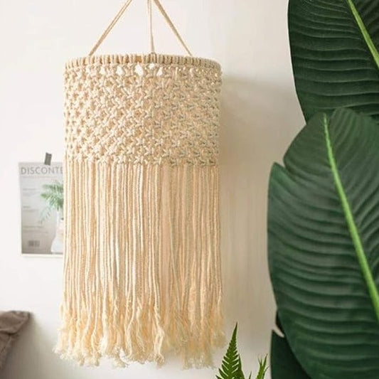 Elegant Macrame Hanging Lamp For Home