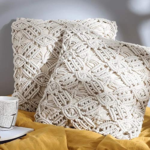 Beautiful Macrame Cushions With Cover 16 x 16 inches