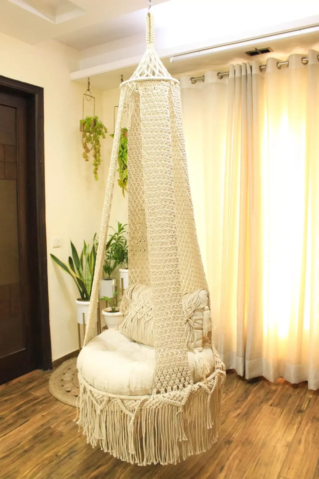 Macrame Hammock Chair Swing 72 x 30 inches