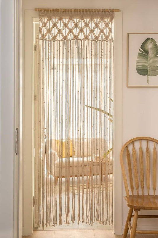 Macrame Window Curtain 80 inches - Leechoo