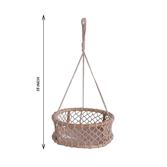 Macrame Storage Basket For Kitchen