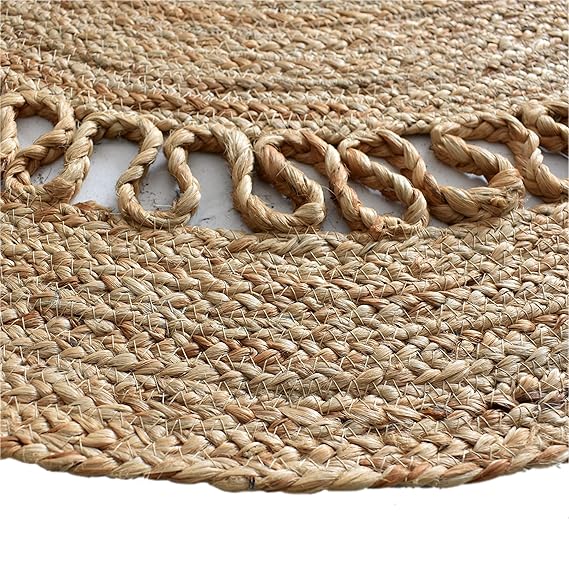 Handmade Jute Braided Round Mat For Home Decor