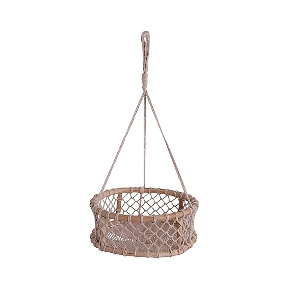 Macrame Storage Basket For Kitchen