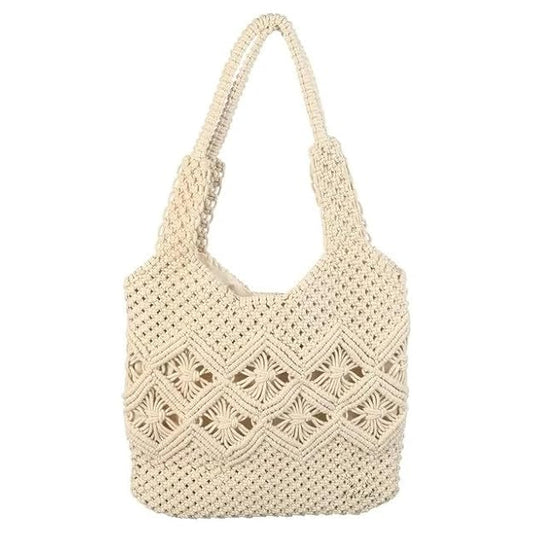 Stylish Handmade Macrame Tote Bag