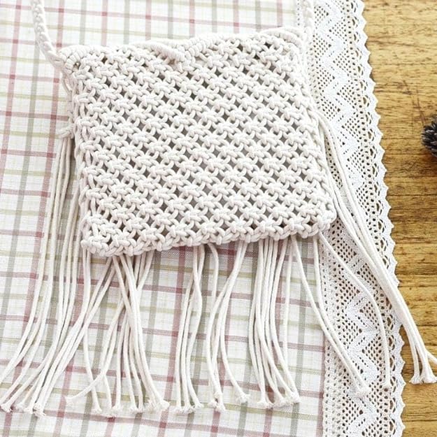 Handwoven Macrame Sling Bag For Women