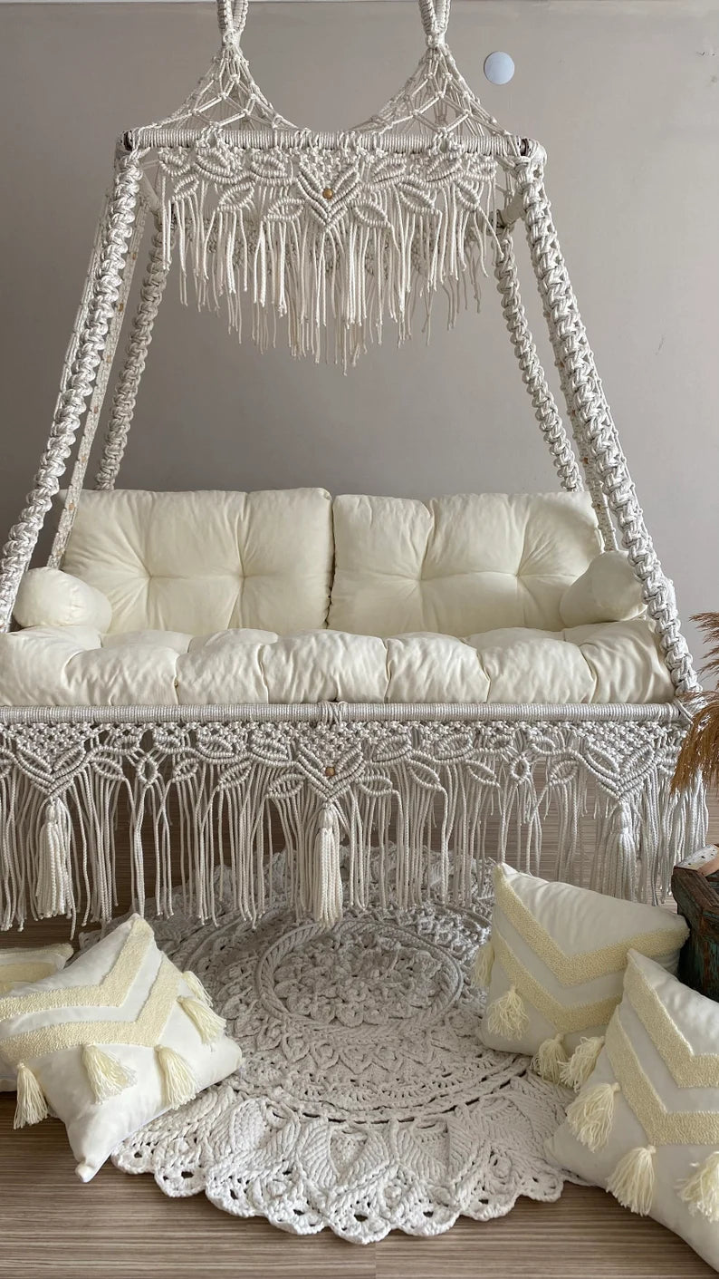 Macrame Swing Sofa For Adults