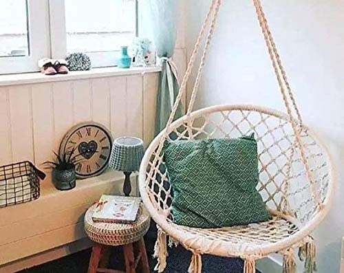 Macrame Hanging Swing Hammock Chair for Adults