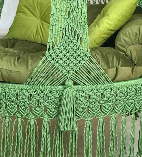 Outdoor Macrame Swing Hammock Chair