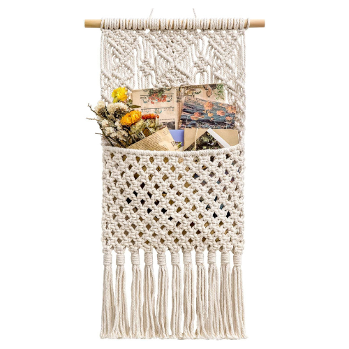 Wall Hanging Macrame Storage Organizer