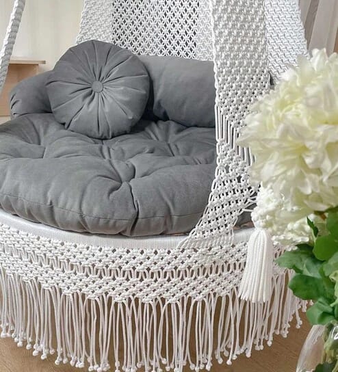 Outdoor Swing Macrame Hammock Chair