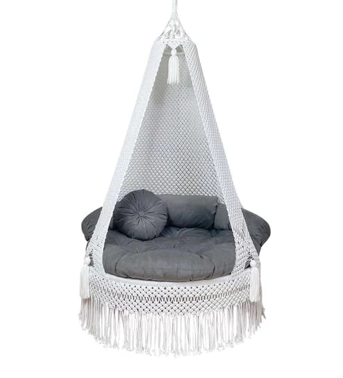 Outdoor Swing Macrame Hammock Chair