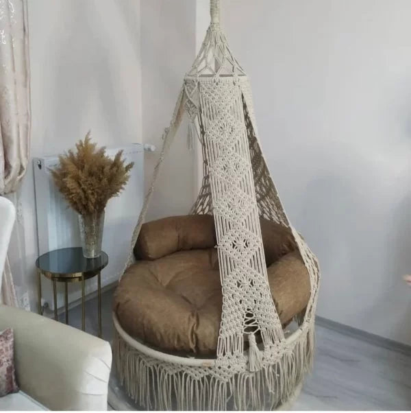 Macrame Swing Hammock Chair Outdoor And Indoor